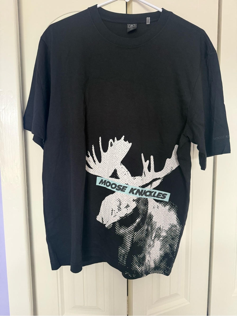 Moose Knuckles NEW (without tags)  Black Graphic Moose Tee